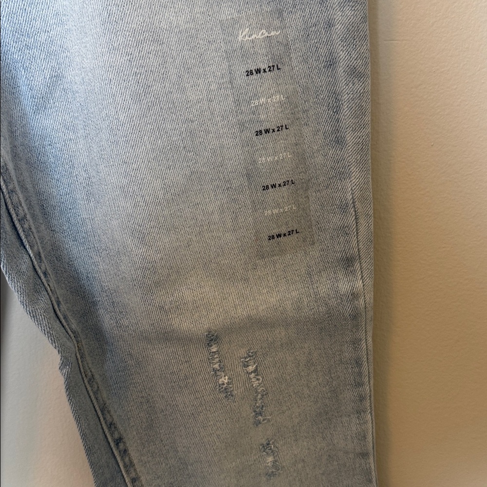 KanCan Maurices NWT Light Blue High Rise Ankle Straight Buttonfly Jeans - Picture 2 of 11